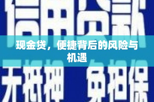 天河现金贷，便捷背后的风险与机遇