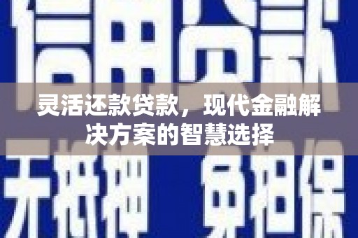 天河灵活还款贷款，现代金融解决方案的智慧选择