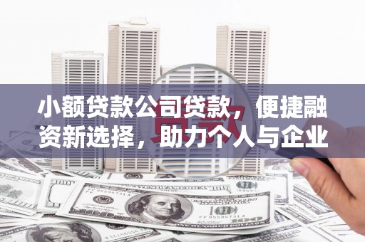 天河小额贷款公司贷款，便捷融资新选择，助力个人与企业成长