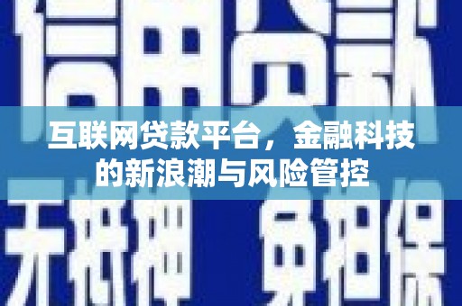 天河互联网贷款平台，金融科技的新浪潮与风险管控