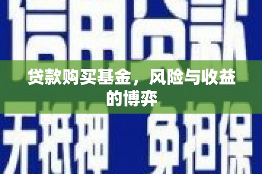 天河贷款购买基金，风险与收益的博弈