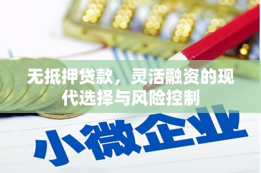 天河无抵押贷款，灵活融资的现代选择与风险控制