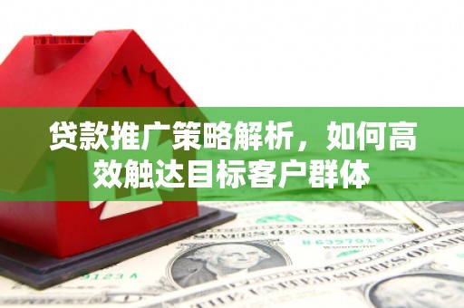 天河贷款推广策略解析，如何高效触达目标客户群体