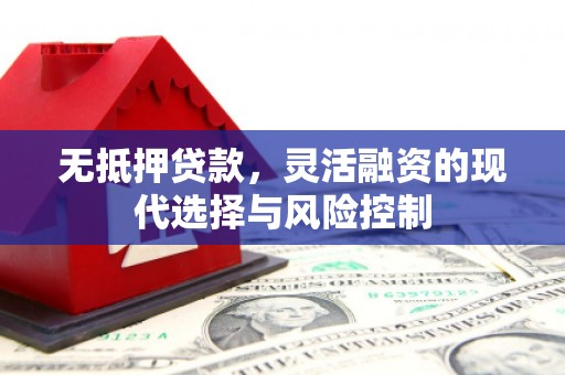 天河无抵押贷款，灵活融资的现代选择与风险控制