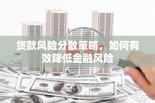 天河贷款风险分散策略，如何有效降低金融风险