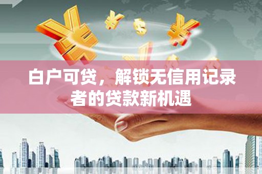 天河白户可贷，解锁无信用记录者的贷款新机遇
