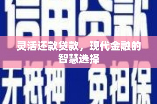 天河灵活还款贷款，现代金融的智慧选择
