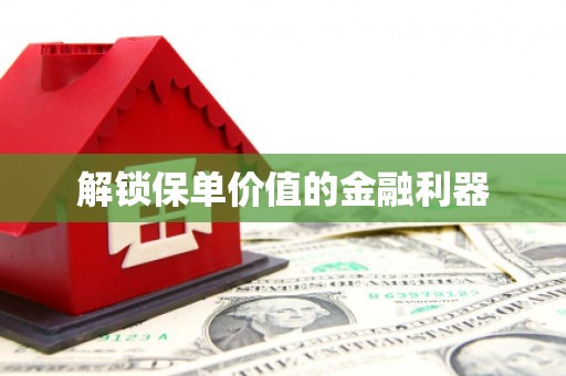 天河解锁保单价值的金融利器