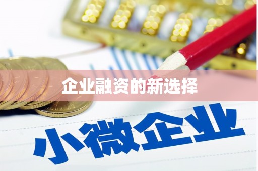 天河企业融资的新选择