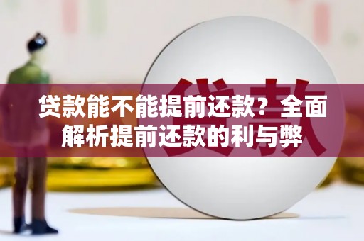 天河贷款能不能提前还款？全面解析提前还款的利与弊