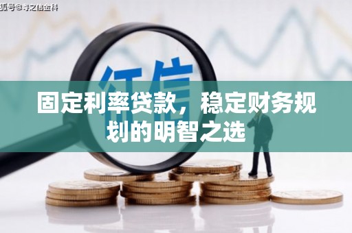 天河固定利率贷款，稳定财务规划的明智之选