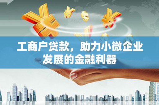 天河工商户贷款，助力小微企业发展的金融利器