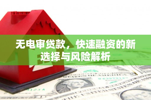 天河无电审贷款，快速融资的新选择与风险解析