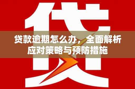 天河贷款逾期怎么办，全面解析应对策略与预防措施