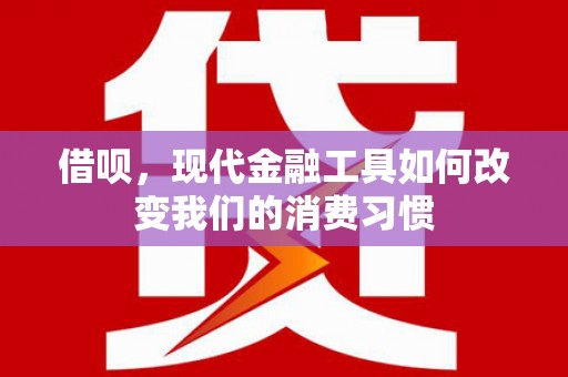 天河借呗，现代金融工具如何改变我们的消费习惯
