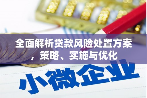 天河全面解析贷款风险处置方案，策略、实施与优化