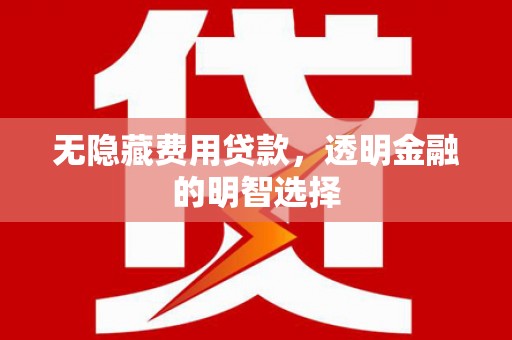 天河无隐藏费用贷款，透明金融的明智选择