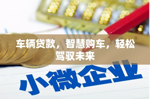 天河车辆贷款，智慧购车，轻松驾驭未来