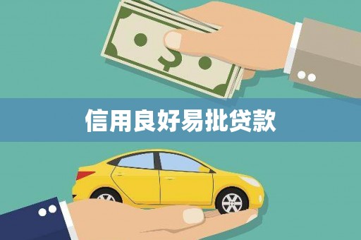 天河信用良好易批贷款